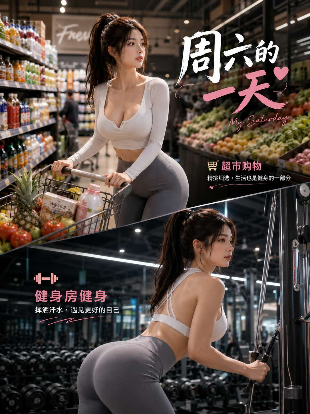 【AI成人短剧】周六的一天