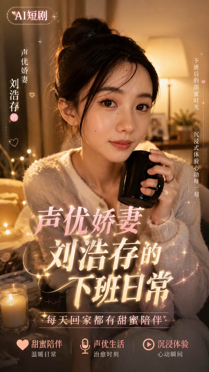 【AI成人视频】声优娇妻 刘浩存 每天下班都要狠狠的干她