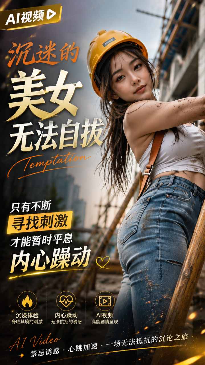 【AI成人视频】沉迷性爱的美女 无时无刻的性爱才能暂时抑制性瘾