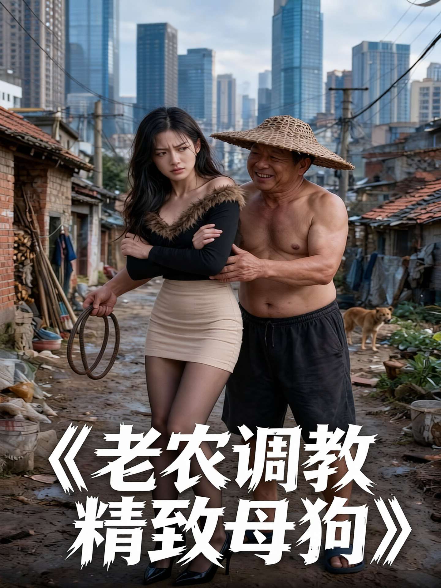 【AI成人短剧】老农调教精致母狗
